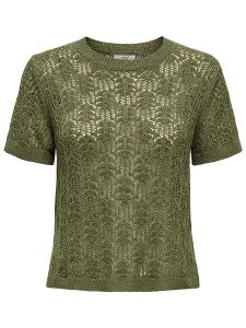JDY Koszulka dzianinowa w kolorze khaki rozmiar: XL. Brązowe bluzki JDY, xl, bez wzorów, z dzianiny, bez kołnierzyka, bez ramiączek. Za 65,85 zł.