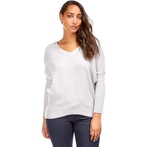 Sweter w kolorze szarym. Szare swetry oversize marki Cashmere Curve, z kaszmiru. W wyprzedaży za 129,95 zł.