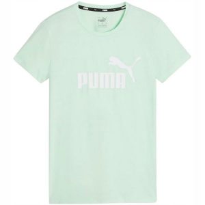 Damska Koszulka Z Logo Essential. Zielone bluzki Puma, bez wzorów, sportowe, bez kołnierzyka, bez ramiączek. Za 120,99 zł.