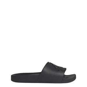 Klapki basenowe dla dorosłych Adidas Adilette Aqua. Czarne klapki ADIDAS, bez wzorów, bez obcasa. Za 99,95 zł.