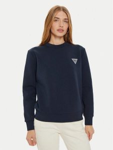 Guess Bluza V4BQ23 KBCK2 Granatowy Regular Fit. Niebieskie bluzy Guess, xxs, z aplikacjami, z syntetyku, bez kaptura. Za 159,99 zł.