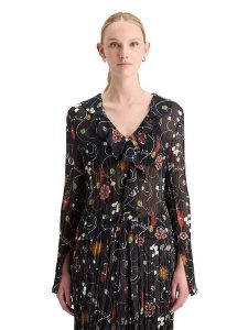 Scotch & Soda Bluzka w kolorze czarnym rozmiar: 40. Czarne bluzki Scotch & Soda, bez wzorów, bez kołnierzyka, bez ramiączek. Za 187,96 zł.