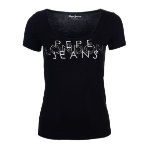 Pepe Jeans T-Shirt Damski Brent S Czarny. T-shirty marki Pepe Jeans. W wyprzedaży za 128,00 zł.