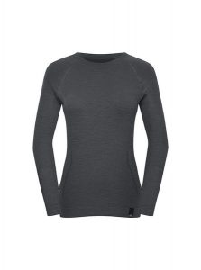Koszulka longsleeve damska termoaktywna bezszwowa Fjord Nansen Oxiva Merino. Szare koszule nocne Fjord Nansen, bez wzorów, z materiału, bez ramiączek. Za 339,98 zł.