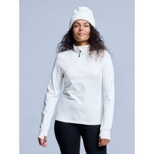 Bluza narciarska - Damskie - Arctic 2.0 - Off White. Białe bluzy POEDERBAAS, na zimę, m, bez wzorów, z elastanu, bez kaptura. W wyprzedaży za 177,72 zł.