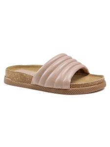 Lasocki Klapki ARC-BIERGE-04 Beżowy. Brązowe klapki Lasocki, bez wzorów, ze skóry, bez obcasa. Za 62,99 zł.