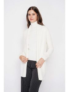 C& Jo Kardigan w kolorze białym rozmiar: 42. Białe kardigany C& Jo, ze splotem. Za 130,99 zł.