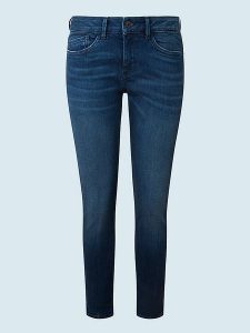 Pepe Jeans Dżinsy "Pixie" - Skinny fit - w kolorze granatowym rozmiar: W25/L30. Niebieskie jeansy Pepe Jeans, z aplikacjami, z jeansu. Za 162,11 zł.