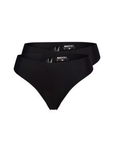 Snocks Stringi w 2-paku Kobiety czarny, L. Czarne stringi Snocks, bez wzorów, z materiału. Za 109,95 zł.