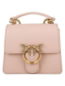 Pinko Skórzana torebka w kolorze beżowym - 12 x 10 x 5 cm rozmiar: onesize. Brązowe torebki klasyczne Pinko, bez wzorów, z materiału, przez ramię, bez dodatków. Za 535,78 zł.