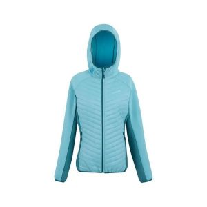 Damska kurtka hybrydowa Regatta Andreson. Niebieskie kurtki Regatta, bez wzorów, z puchu, bez kaptura. Za 262,95 zł.