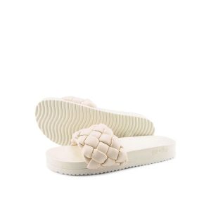Klapki basenowe damskie Flip Flop Pool Weave. Białe klapki Flip Flop, bez wzorów, bez obcasa. W wyprzedaży za 115,00 zł.
