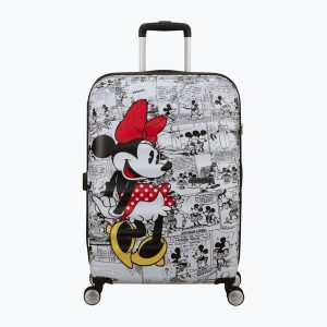 Walizka podróżna American Tourister Disney Wavebreaker. Białe walizki AMERICAN TOURISTER, bez wzorów. Za 599,99 zł.
