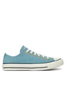 Converse Trampki Chuck Taylor All Star Leather A13817C Niebieski. Niebieskie trampki Converse, bez wzorów, ze skóry, bez zapięcia. Za 219,99 zł.