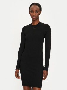 Replay Sukienka dzianinowa DK3319.000.G23370 Czarny Slim Fit. Czarne kombinezony Replay, xl, bez wzorów, z dzianiny, bez kołnierzyka, bez ramiączek. Za 279,99 zł.