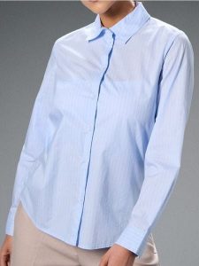 Koszula regular fit w paski - błękitny. Niebieskie koszule Sinsay, l, bez wzorów, bez kołnierzyka, bez ramiączek. Za 39,99 zł.