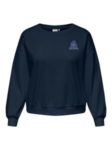 ONLY Carmakoma Bluza w kolorze błękitnym rozmiar: M-46/48. Niebieskie bluzy Only Carmakoma, m, bez wzorów, bez kaptura. Za 100,99 zł.