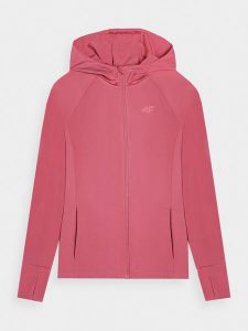 4F Bluza treningowa z materiałów z recyklingu damska L. Czarne bluzy 4f, l, bez wzorów, z dzianiny, bez kaptura. Za 229,99 zł.