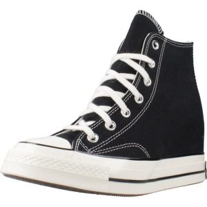 Buty CONVERSE CHUCK 70 WEDGE Czarny. Czarne trampki Converse, bez wzorów, z tkaniny, bez zapięcia. Za 444,99 zł.