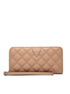Guess Portfel SWQG96 73146 Beżowy. Brązowe portfele Guess, z aplikacjami, ze skóry. Za 229,99 zł.