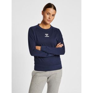 Bluza damska Hummel Icons. Niebieskie bluzy Hummel, xs, bez wzorów, bez kaptura. Za 200,50 zł.