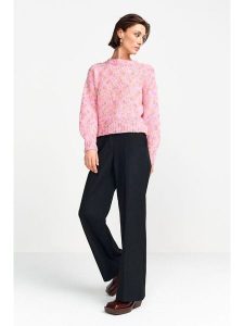 Rich & Royal Sweter w kolorze jasnoróżowym rozmiar: L. Różowe swetry oversize Rich & Royal, l, bez wzorów, z wełny, bez ramiączek. Za 195,99 zł.