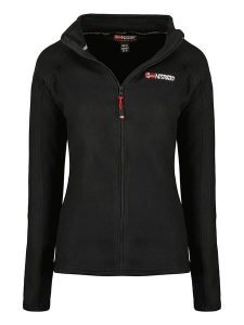 Geographical Norway Kurtka polarowa "Tug" w kolorze czarnym rozmiar: XXL. Czarne swetry oversize Geographical Norway, xxl, bez wzorów, z polaru, bez ramiączek. Za 87,81 zł.