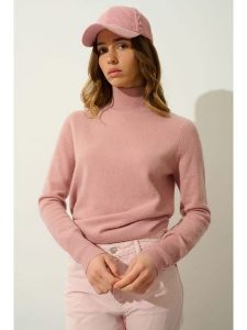 AUTHENTIC CASHMERE Kaszmirowy sweter "Eileen" w kolorze jasnoróżowym rozmiar: M. Różowe swetry oversize AUTHENTIC CASHMERE, na lato, m, bez wzorów, z kaszmiru, bez ramiączek. Za 348,90 zł.