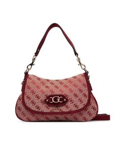 Guess Torebka Samantha HWJG23 13190 Brązowy. Brązowe torebki klasyczne Guess, z aplikacjami, z materiału, bez dodatków. Za 584,99 zł.