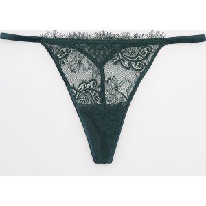 Koronkowe stringi - Turkusowy. Stringi marki Reserved. W wyprzedaży za 14,99 zł.