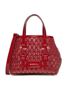 Badura Torebka WEN-07 Czerwony. Czerwone torebki klasyczne Badura, bez wzorów, z materiału, bez dodatków. Za 229,99 zł.