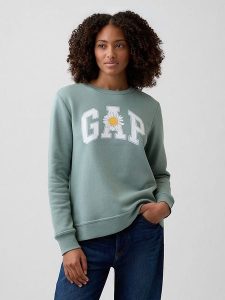 GAP Bluza w kolorze zielonym rozmiar: XXL. Zielone bluzy GAP, xxl, bez wzorów, bez kaptura. Za 101,70 zł.