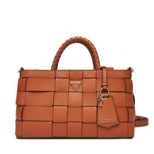 Torebka Guess. Brązowe torebki klasyczne Guess, z aplikacjami, bez dodatków. Za 549,99 zł.