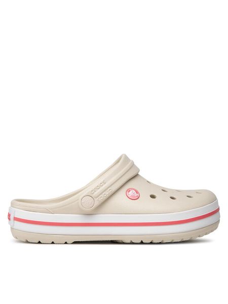 Crocs Klapki Crocband 11016 Beżowy. Brązowe klapki Crocs, bez wzorów, z tworzywa sztucznego, bez obcasa. Za 229,99 zł.