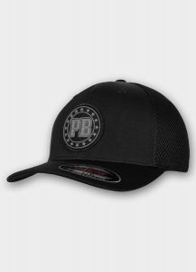 Czapka z daszkiem PITBULL Full Cap Mesh zagięty daszek TYRIAN. Czarne czapki PITBULL, z aplikacjami, z bawełny, klasyczne. Za 149,99 zł.