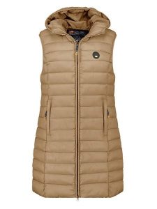 Canadian Peak Kamizelka pikowana "Vatikamapeak" w kolorze beżowym rozmiar: XXL. Brązowe kamizelki Canadian Peak, xxl, bez wzorów, bez kołnierzyka, bez ramiączek, bez kaptura. Za 121,99 zł.