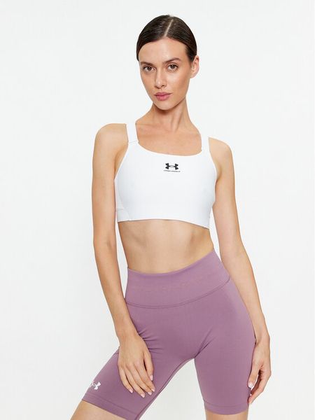 Under Armour Biustonosz sportowy Ua Hg Armour High 1379195 Biały Compression Fit. Białe biustonosze sportowe Under Armour, bez wzorów, z syntetyku. Za 139,99 zł.