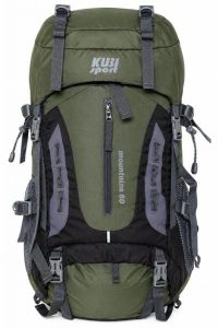 Plecak Mountains 60 L na bardziej wymagające wędrówki w kolorzem. Zielone plecaki KUBISPORT. Za 241,00 zł.