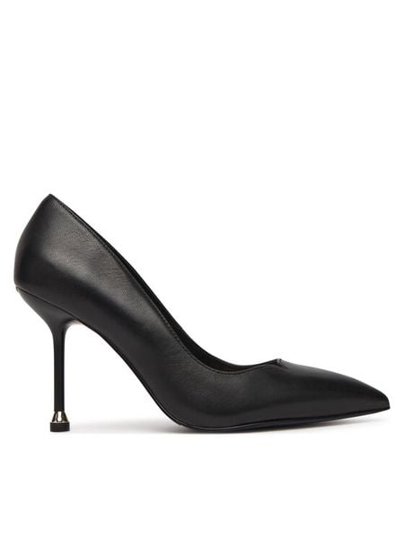 Liu Jo Szpilki Demi 04 SF5003 P0062 Czarny. Czarne szpilki Liu Jo, bez wzorów, ze skóry, bez obcasa. Za 409,99 zł.