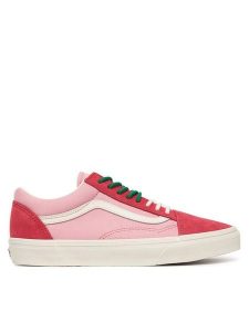 Vans Tenisówki Old Skool VN000EDYFO91 Różowy. Czerwone trampki Vans, bez wzorów, ze skóry, bez zapięcia. Za 399,99 zł.