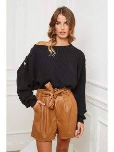 Joséfine Sweter "Cornella" w kolorze czarnym rozmiar: M. Czarne swetry oversize Joséfine, m, bez wzorów, z kaszmiru, bez ramiączek. Za 272,95 zł.
