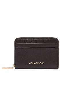 MICHAEL Michael Kors Portfel 32T4GJ6Z5L Brązowy ciemny. Brązowe portfele MICHAEL Michael Kors, bez wzorów, ze skóry. Za 467,99 zł.