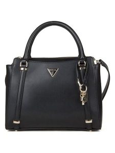Guess Torebka w kolorze czarnym - 29 x 24 x 10 cm rozmiar: onesize. Czarne torebki klasyczne Guess, z aplikacjami, z materiału, przez ramię, bez dodatków. Za 529,58 zł.