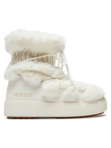 Moon Boot Śniegowce Ltrack Tube Faux-Fur 80D2450130 Biały. Białe buty zimowe Moon Boot, ze skóry, bez obcasa, bez zapięcia. Za 759,00 zł.