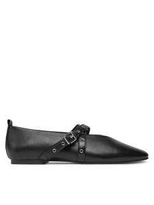 Tommy Jeans Baleriny EN0EN02868 Czarny. Czarne balerinki Tommy Jeans, bez wzorów, z jeansu, bez obcasa, bez zapięcia. Za 299,99 zł.