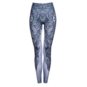 Legginsy sportowe damskie DEEP TRIP Totem. Szare legginsy DEEP TRIP, bez wzorów. Za 179,00 zł.