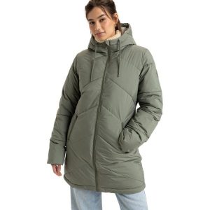 Dla Kobiety BETTER WEATHER Zielony. Zielone kurtki Roxy, m, bez wzorów, z materiału, z kapturem. Za 599,99 zł.