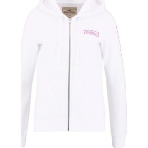 Hollister Co. CORE Bluza rozpinana white. Białe bluzy marki Hollister Co., xl, z bawełny. W wyprzedaży za 224,10 zł.
