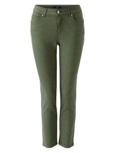 Oui Jegginsy w kolorze khaki rozmiar: 34. Brązowe rurki Oui, z materiału. Za 131,74 zł.