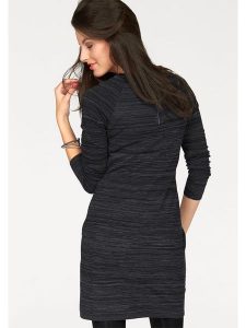 Aniston Sukienka w kolorze antracytowo-czarnym rozmiar: 46. Czarne sukienki Aniston, bez wzorów, bez kołnierzyka, bez ramiączek, mini. Za 112,45 zł.